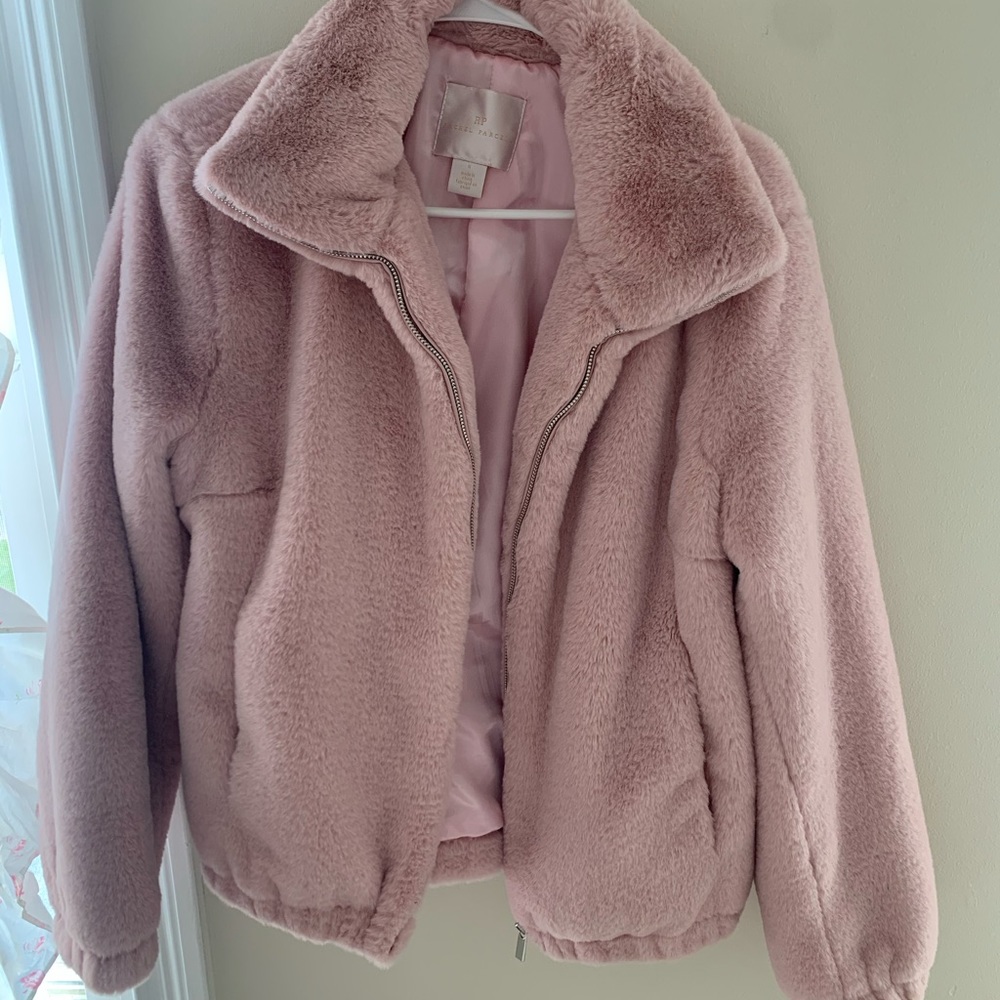 Rachel parcel faux fur coat